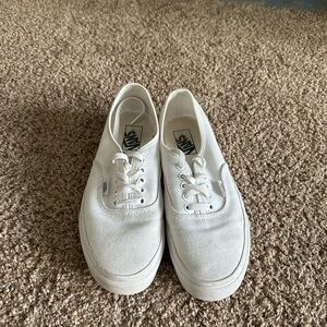 Size 8 men's white vans
